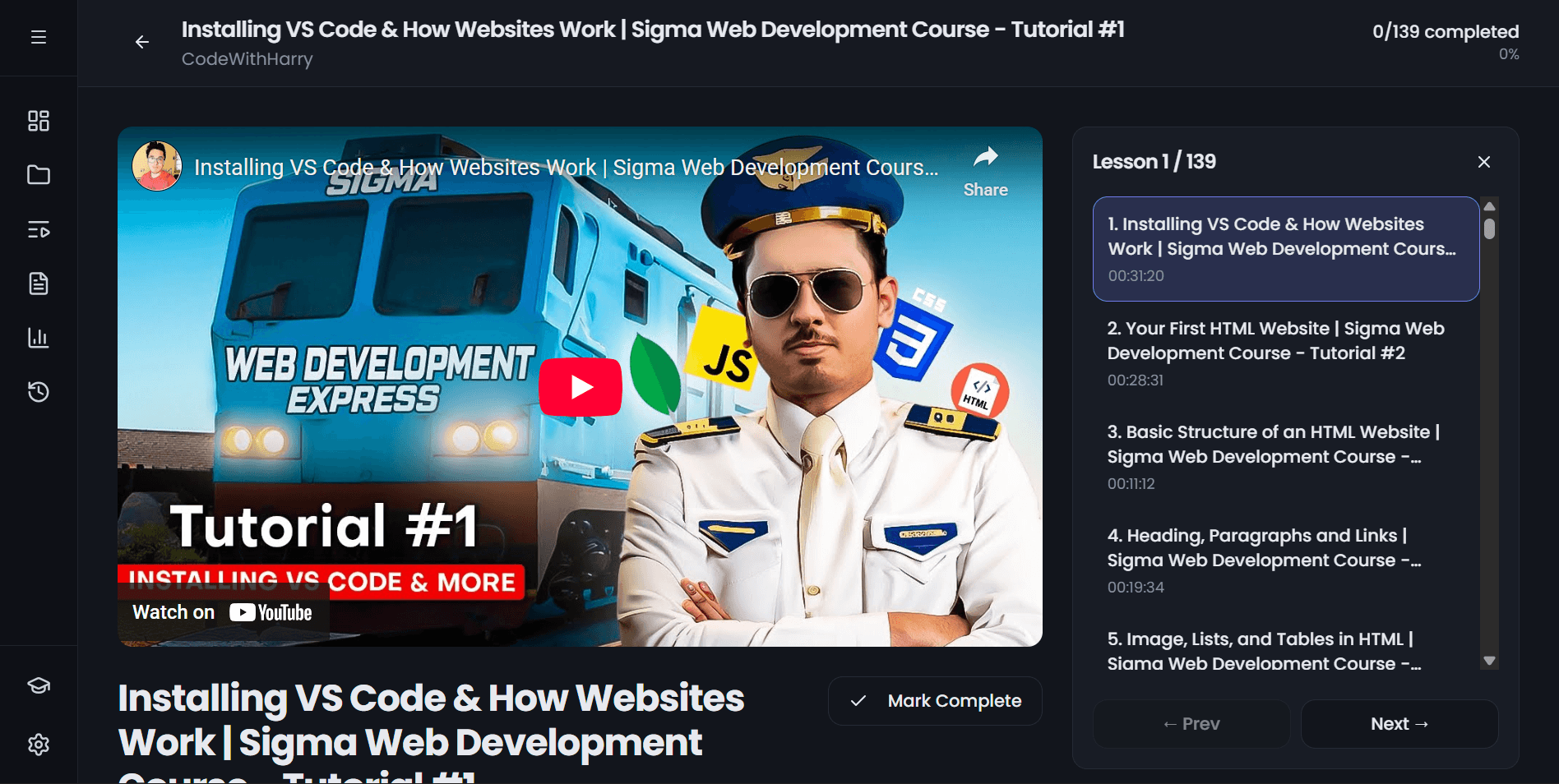 Minimal Video Player